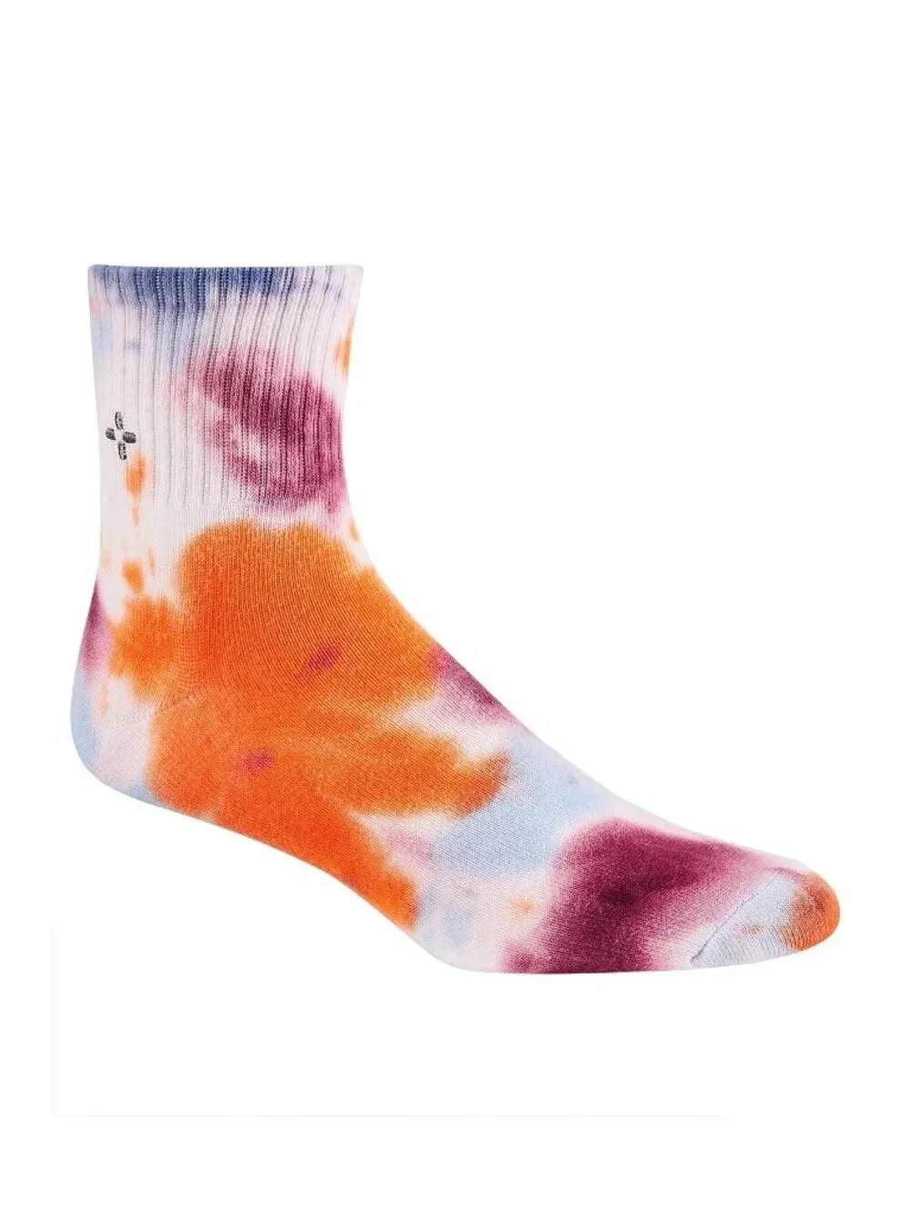Sun + Stone Men's 1-Pair Half Calf Quarter Socks, Tie Dye Multi, Shoe Size 7-12